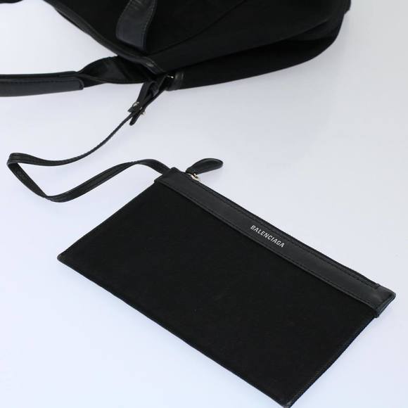 BALENCIAGA Tote Bag Canvas Black 339933 Auth bs10214 - Picture 12 of 16